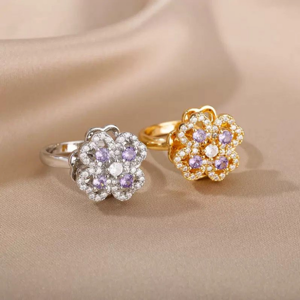 Calm Your Mind in Style - Violet Radiance Ring