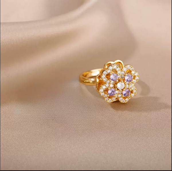 Calm Your Mind in Style - Violet Radiance Ring