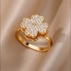 Calm Your Mind in Style - Four Hearts Elegance Ring